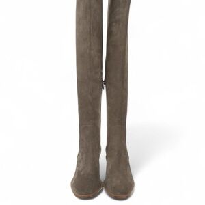 Christian Louboutin Gray Over-the-Knee Boots